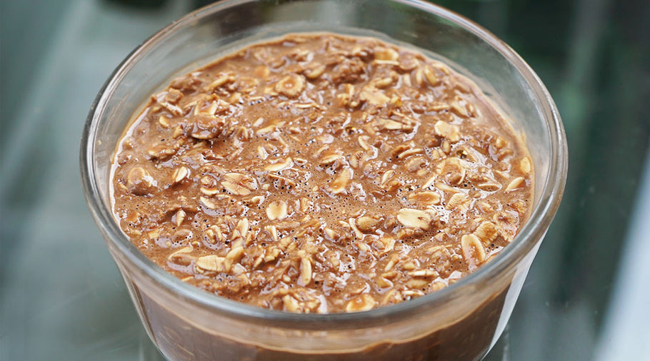 Brownie Batter Overnight Protein Oatmeal Recipe