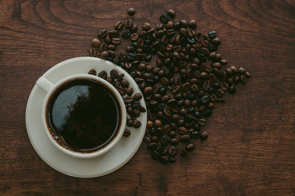 Image of coffee cup and beans 